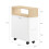 SoBuy Υπουργικό με Ρόδες 2 Συρτάρια 50x20x60cm 3