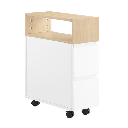 SoBuy Υπουργικό με Ρόδες 2 Συρτάρια 50x20x60cm