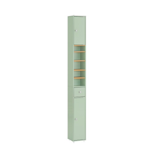SoBuy Ψηλό Ντουλάπι Μπάνιου BZR34-II-GR Πράσινο 20x180x20cm