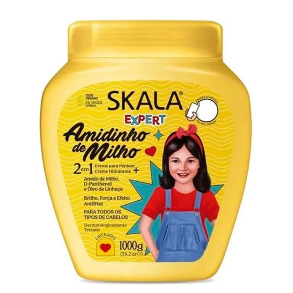 Cream Skala Expert Amidinho De Milho For Moisturizing | Strengthening Children's Hair - 1000G