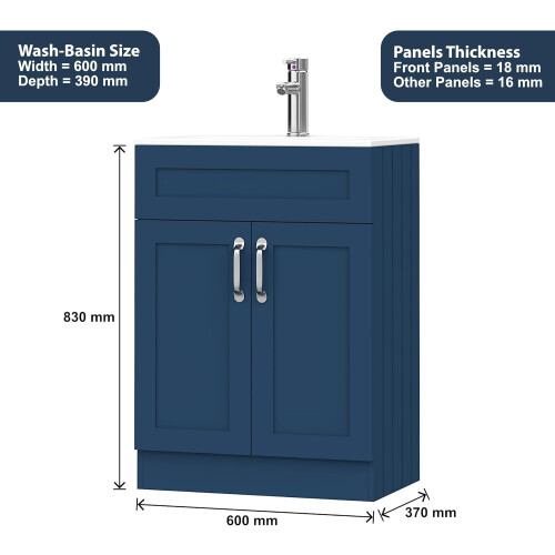 BELOFAY Floor Standing Vanity Unit With Basin 2