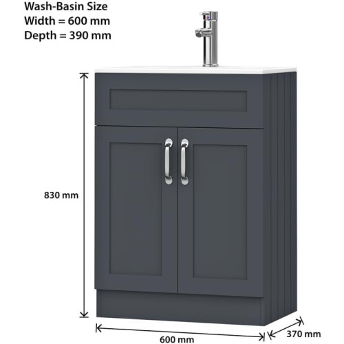 BELOFAY Floor Standing Vanity Unit With Basin 2