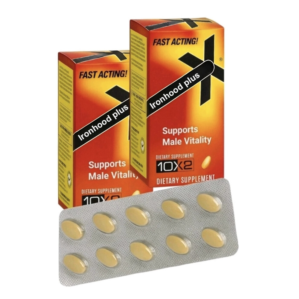 Ironhood Plus Yellow 20 X 60Mg Pills For Men Supplements Uk