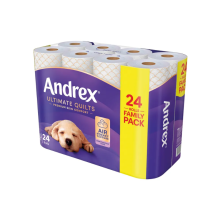 Andrex Ultimate Quilts Toilet Roll 3-Ply 115 Sheets (Pk of 24)