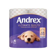 Andrex Ultimate Quilts Toilet Roll 3-Ply 6x4 (Pk of 24)