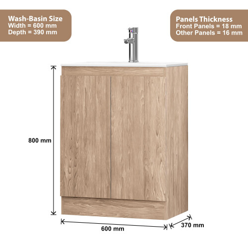 BELOFAY Floor Standing Vanity Unit With Basin 2