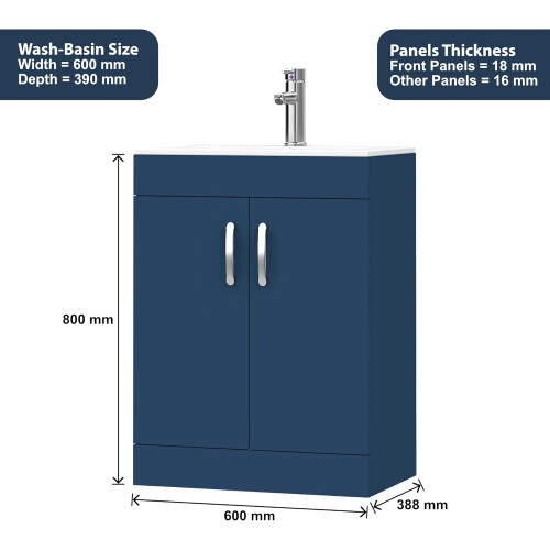 BELOFAY Floor Standing Vanity Unit With Basin 2