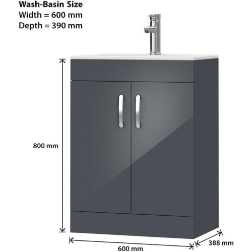 BELOFAY Floor Standing Vanity Unit With Basin 2