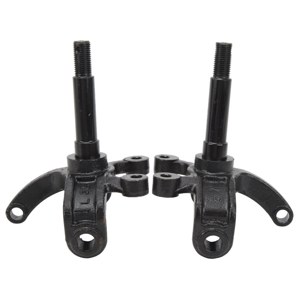 1Pair Steering Knuckle Spindle Left Right Wheel Black 9121376959806
