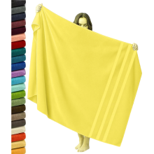 Extra Large Super Jumbo Bath Sheet 100x200cm Egyptian Cotton Soft XXL Bath Sheet (Lemon)