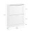SoBuy Meuble à Chaussures 2 Abattants Blanc FSR137-W 3