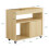 SoBuy Mobile Storage Cabinet, Natural Side Table 9