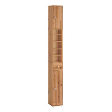 SoBuy Badezimmer Hochschrank aus Holz mit Schublade