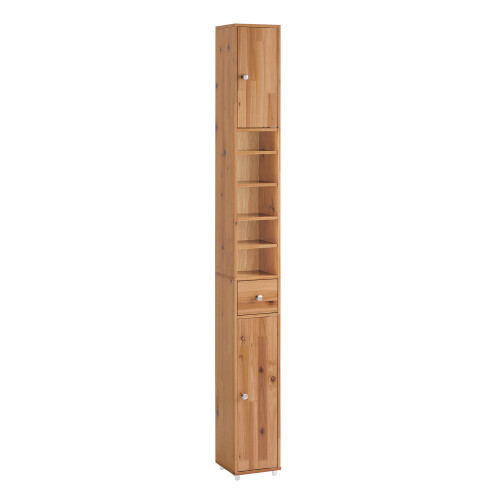 SoBuy ντουλάπι μπάνιου ξύλινο 20x180x20cm με συρτάρι