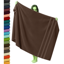 Extra Large Super Jumbo Bath Sheet 100x200cm Egyptian Cotton Soft XXL Bath Sheet (Brown)