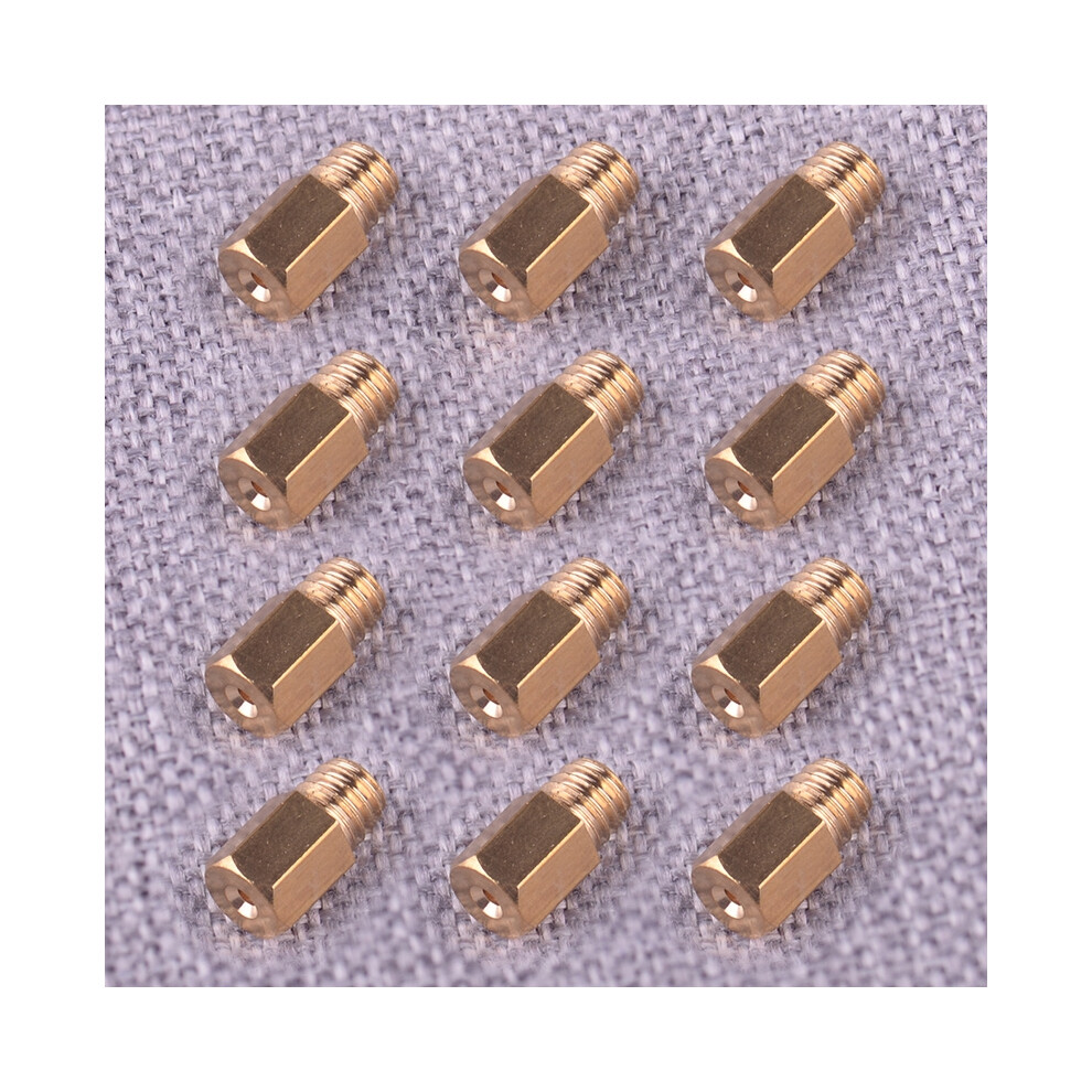 Set Of 12 Pcs. Carburetor Main Nozzles 210 220 230 240 260 280 290 300 310 320 Copper Fit For Mikuni Vm Tmx Carb 6935158928057