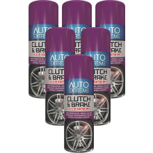 6 x 400ml Clutch And Break Dust Cleaner Spray Oil & Grease Removes
