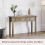 Vida Designs Panama 2 Drawer Console Table Solid Pine Oak 4
