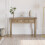 Vida Designs Panama 2 Drawer Console Table Solid Pine Oak 2