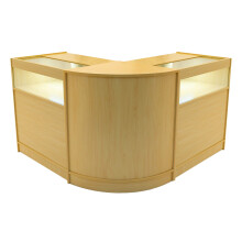 Iris LED Winkel Toonbank Set CM60 & 2 x B900 - Esdoorn