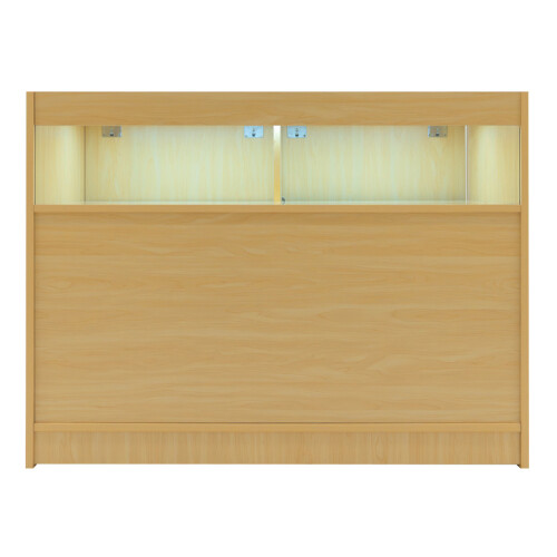Comptoir de Ventes Verouillables en MDF Érable à LED Ensemble Iris B1200 CM60 2