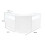 Comptoir de Ventes Verouillables en MDF Blanc à LED Ensemble Iris B900 CM60 5