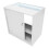 Comptoir de Ventes Verouillables en MDF Blanc à LED Ensemble Iris B900 CM60 12