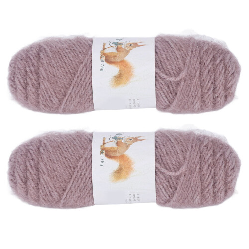 2pcs Crochet Yarn Hand Knitted DIY Production 1