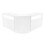 Comptoir de Ventes Verouillables en MDF Blanc à LED Ensemble Iris B1200 CM60 1
