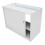 Comptoir de Ventes Verouillables en MDF Blanc à LED Ensemble Iris B1200 CM60 10