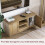 Vida Designs Panama 2 Door 1 Shelf TV Unit Solid Pine Oak 3