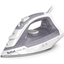 2000W Tefal Virtuo 30 Steam Iron Soleplate, 130g/min Steam Boost, Anti-Drip, Vertical Steaming