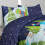 (Double) Dino Skiing Complete Bedding  Set - Blue 4