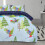 (Double) Dino Skiing Complete Bedding  Set - Blue 5