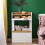 SoBuy Bureau Pliant avec Rangements Blanc Naturel 15