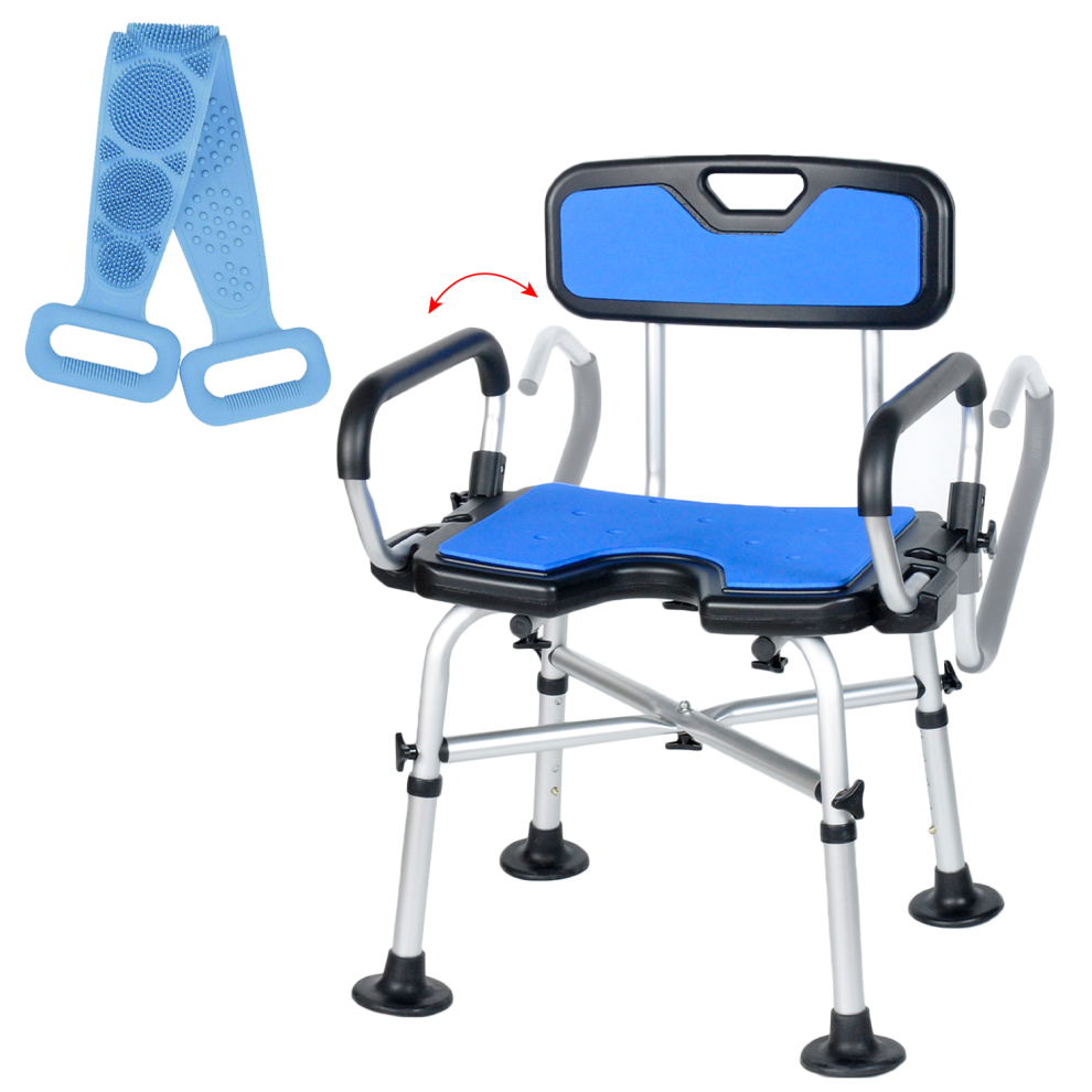 Bio-Lec Mobility Shower Chair Padded Handles, Armrests & Backrest