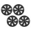 4PCS Wheel Hub Cap Rim Protector Whirlwind Design 9