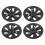 4PCS Wheel Hub Cap Rim Protector Whirlwind Design 5