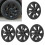 4PCS Wheel Hub Cap Rim Protector Whirlwind Design 12