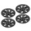 4PCS Wheel Hub Cap Rim Protector Whirlwind Design 2