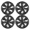 4PCS Wheel Hub Cap Rim Protector Whirlwind Design 1