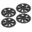 4PCS Wheel Hub Cap Rim Protector Whirlwind Design 6