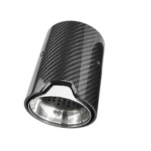 For M2 F87 M3 F80 Exhaust Modified Suitable Cars Carbon Fiber Tail Muffler Burnt Blue Pipe Tips Silver