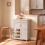 SoBuy Kitchen Storage Trolley with Wood Worktop 2