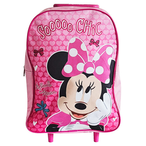 Minnie Mouse Minnie Mouse Standard Trolley Cabin Luggage Foldable Wheels