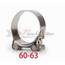 Morsetto per tubo di scarico per moto, in acciaio inossidabile 304, da 29-67 mm, con regolazione del