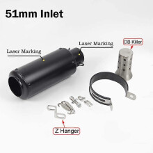 Universal 51/60mm Motorcycle Exhaust GY6 Racing Scooter Design Muffler DB Killer Catalyst For HONDA