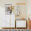 SoBuy White Shoe Bench with Cushion & Flip-Drawer 10