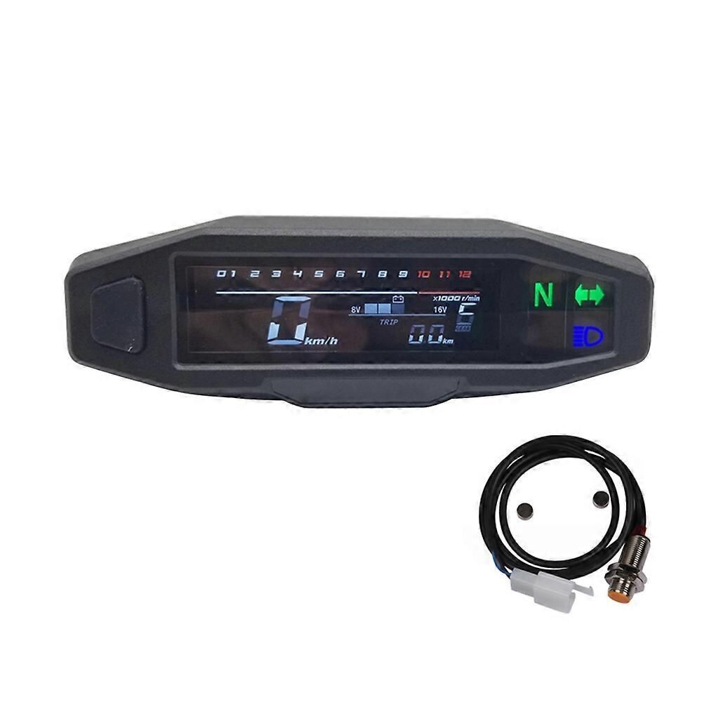 Compteur Gps Moto ELING Compteur De Vitesse LCD Avec Compteur De Vitesse LCD Digital Avec Antenne GPS Pour Moto 52mm 9-32V Inclinometre 4x4