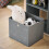 SoBuy Armadio Bambini 3 Scomparti Grigio 97x35x108 4